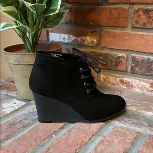 Suede Black Heel Boots